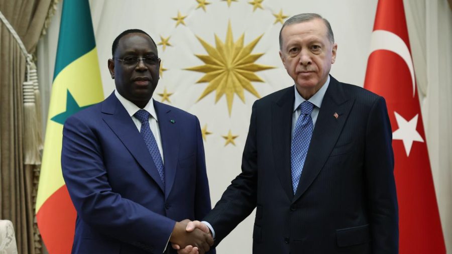 recep tayyip erdogan ve macky sall aa 1968182 YQUW4Y